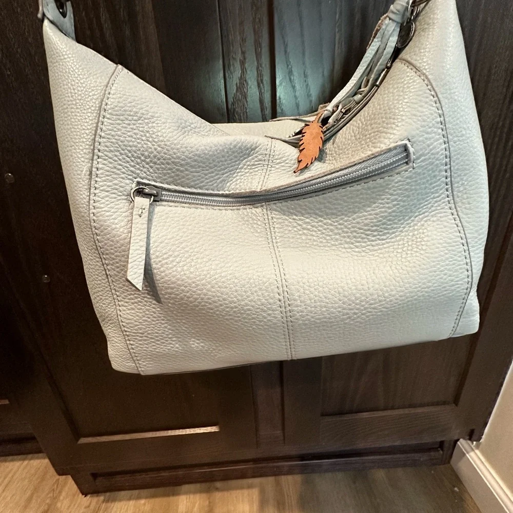The SAK light blue leather purse - Picture 3 of 5